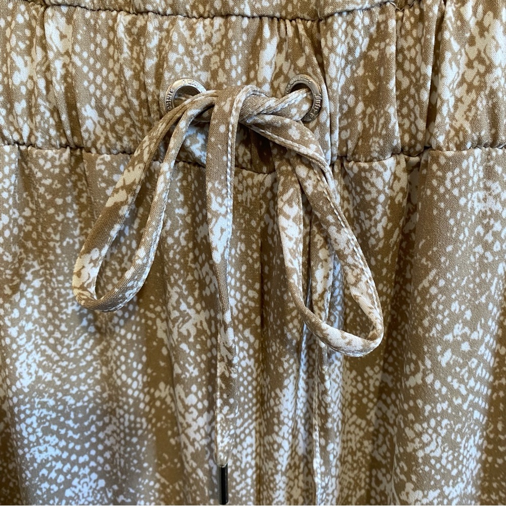 Juicy Couture Desert Dusk Snake Print Jumpsuit Sleeveless Beaded Sz M Preppy - Picture 7 of 11